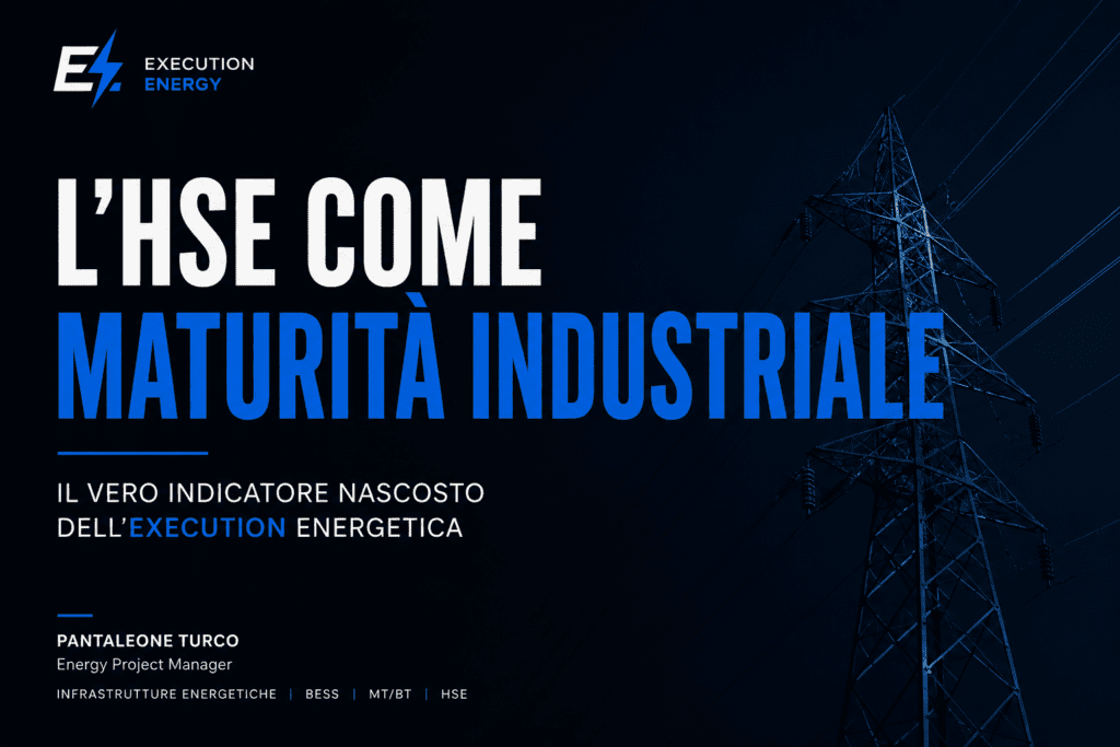 HSE come maturità industriale nelle infrastrutture energetiche