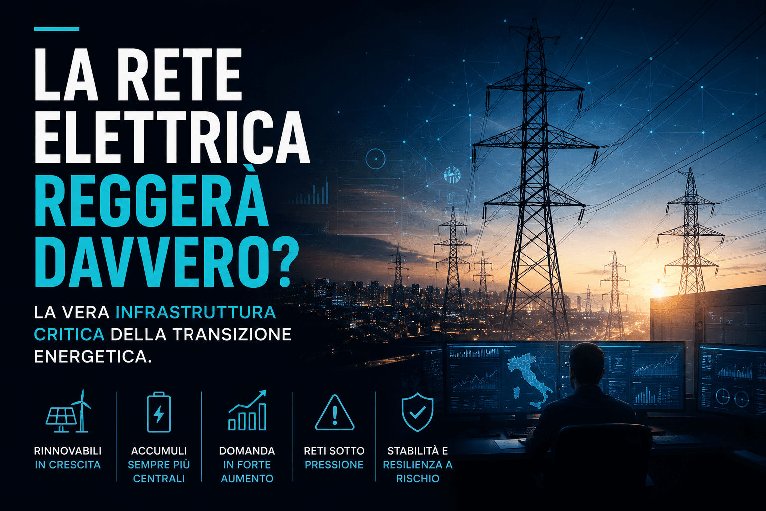 Rete elettrica italiana: il nodo tra nuovi MW e capacità operativa