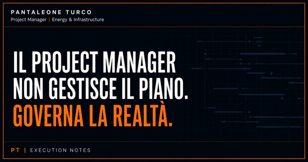 Project Manager nell'execution: governare la realtà