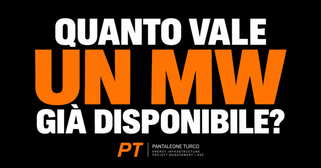 Grafica con la domanda: Quanto vale un MW già disponibile?